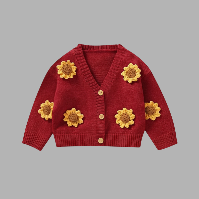 Cozy Chunky Knit Baby Cardigan – Soft & Warm Sweater