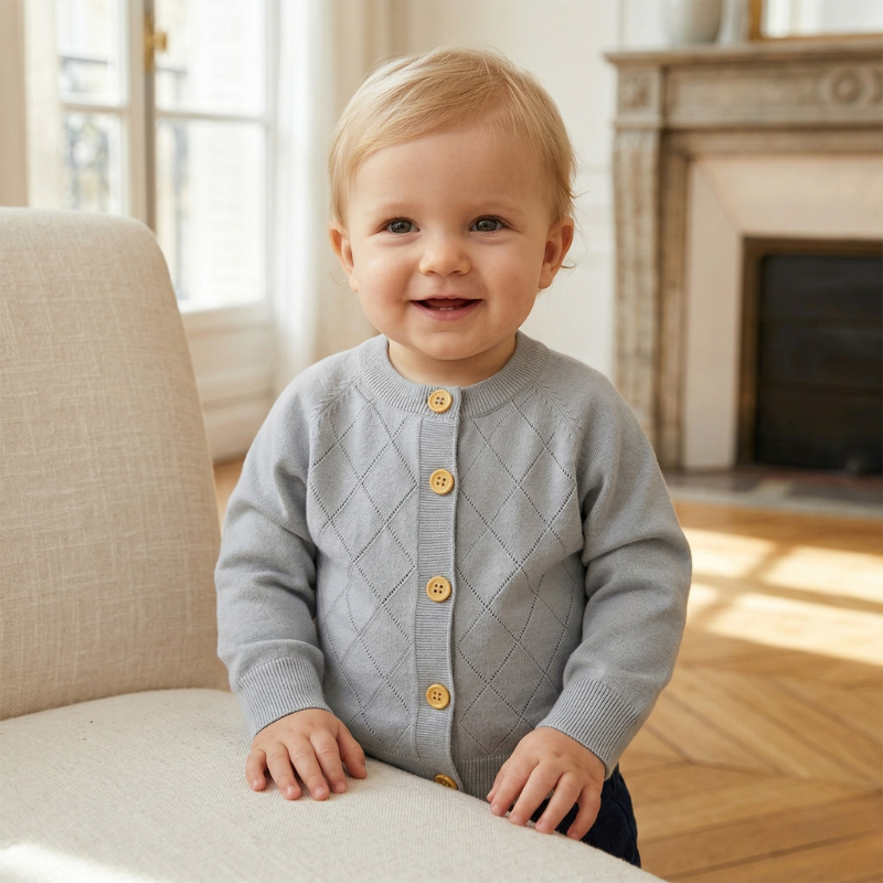 Cozy Infant & Toddler Knit Cardigan – Soft Warm Sweater