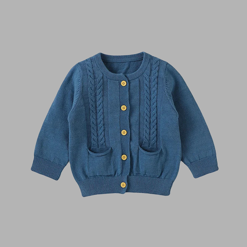 Cozy Baby Cotton Cardigan – Soft Knit Sweater for Newborns & Toddlers