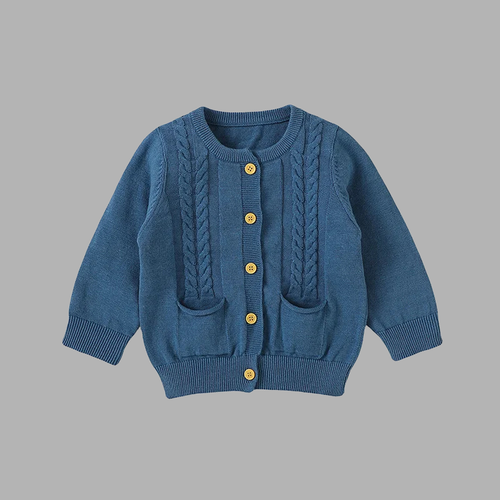 Cozy Baby Cotton Cardigan – Soft Knit Sweater for Newborns & Toddlers