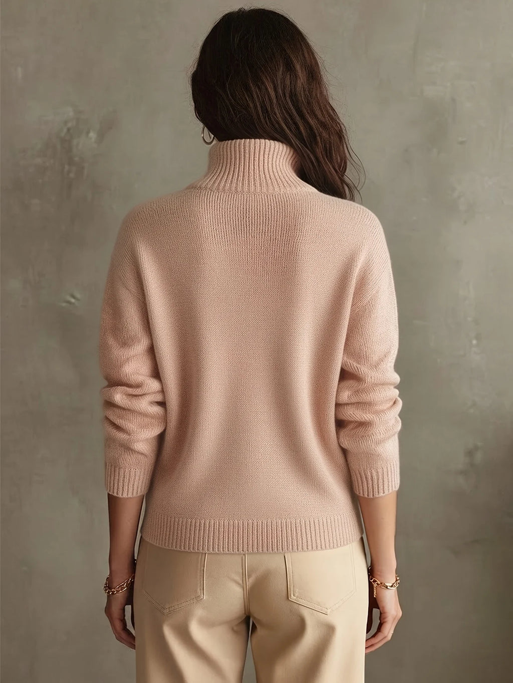 Carlotta | Quarter-Zip Ribbed Knit Sweater - Cozy Casual Knitwear