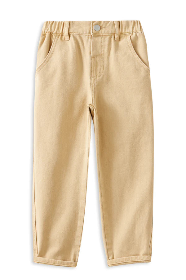 Kids Relaxed Fit Cotton Jeans – Soft Everyday Adventure Pants with Elastic Waist