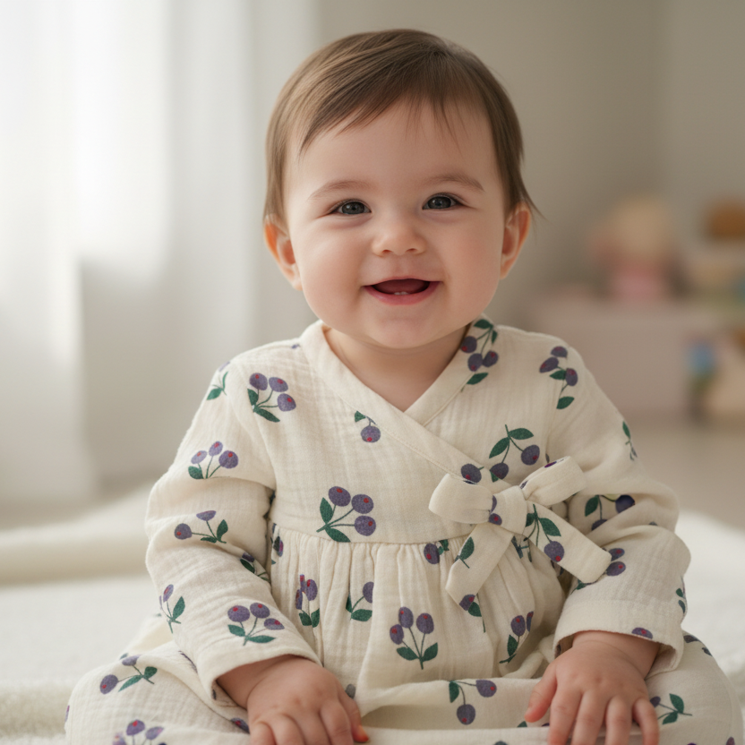 Nature-Inspired Berry Blossom Pattern – Elegant Cold-Season Botanical Print