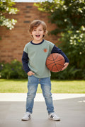 Urban Streetball Long Sleeve Graphic Tee – Bold Basketball Lifestyle Wear