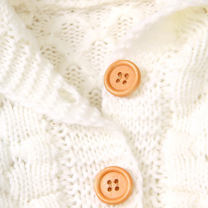 Cozy Newborn Knit Hoodie – Cute Pom Pom Baby Sweater