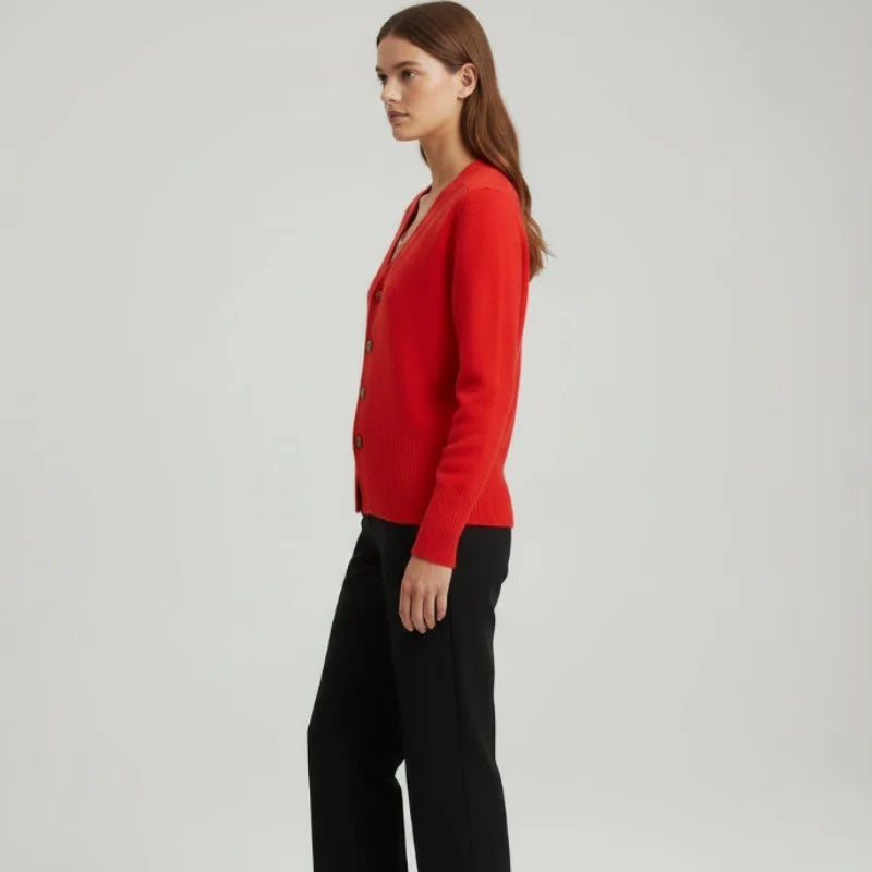Women’s Relaxed Fit V-Neck Knit Cardigan – Open Front Sweater Jacket, Cozy Lightweight Layering Knitwear for Everyday Casual Style