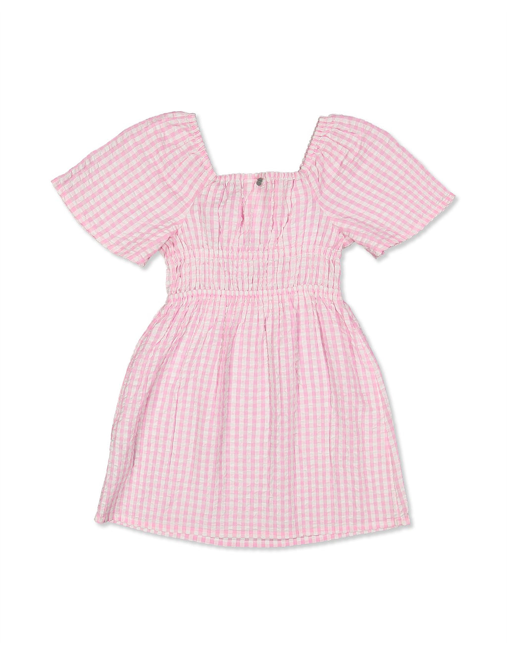 Daisy Plaid Summer Dress – Cute Floral Check Pattern Casual Outfit