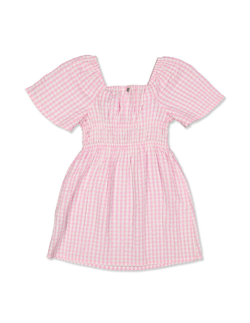Daisy Plaid Summer Dress – Cute Floral Check Pattern Casual Outfit