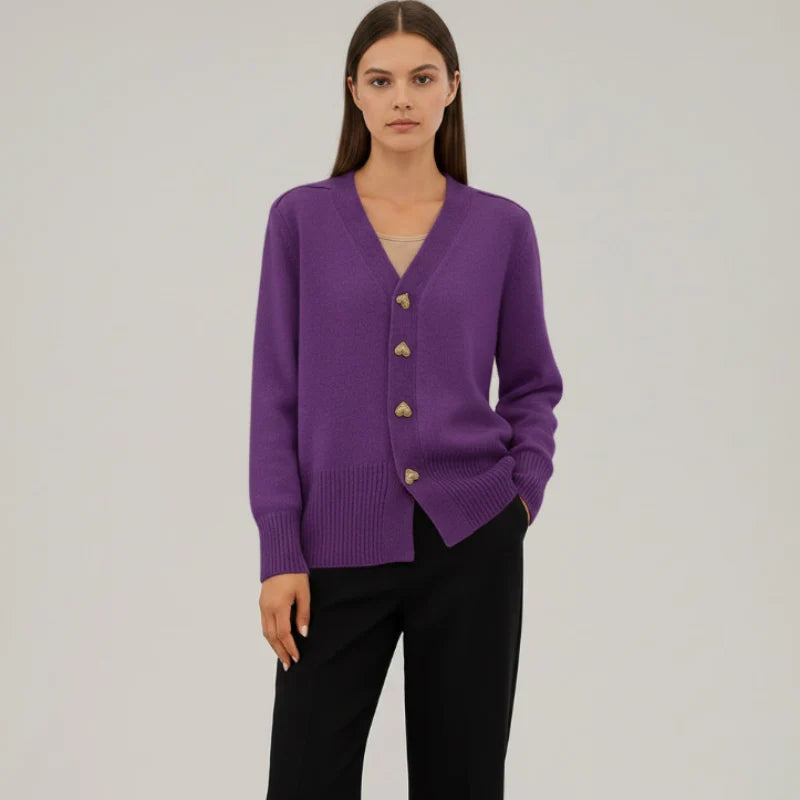 Women’s Relaxed Fit V-Neck Knit Cardigan – Open Front Sweater Jacket, Cozy Lightweight Layering Knitwear for Everyday Casual Style