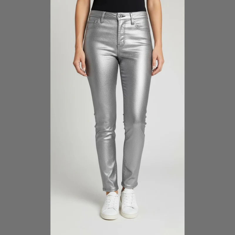 Women's High-Waist Sculpting Straight-Leg Pants – Stretch Fit Body Shaping Denim