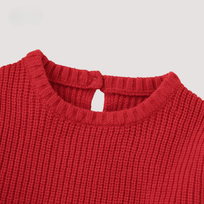 Baby knitted sweater - Unisex cotton sweater for soft warmth and style