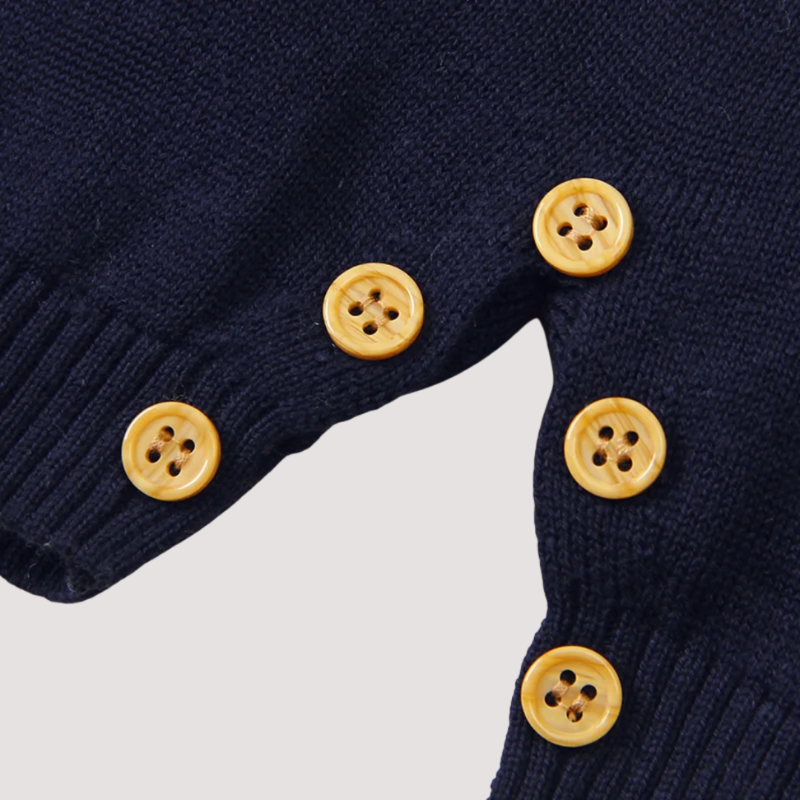 Elephant Print Baby Romper – Soft cotton pajamas for newborns to 24 months