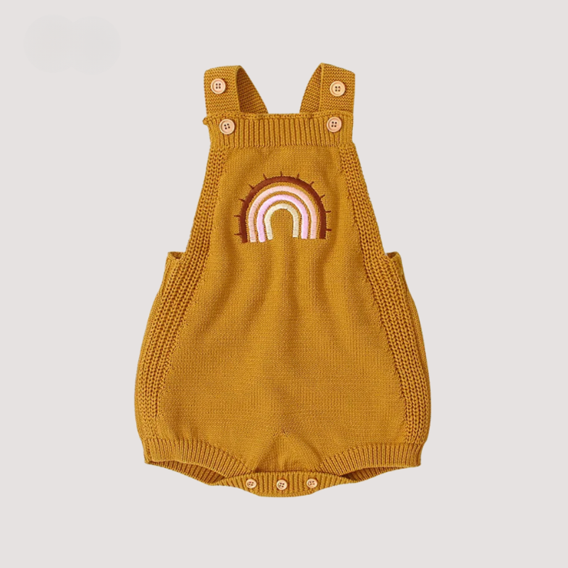 Cozy knitted baby romper - Soft one-piece romper for newborns and toddlers