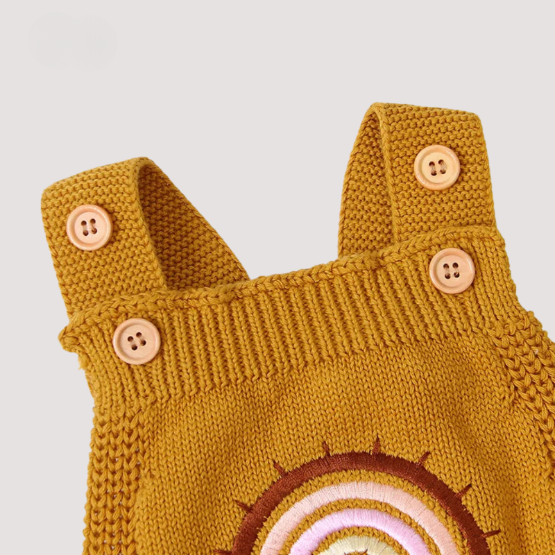 Cozy knitted baby romper - Soft one-piece romper for newborns and toddlers