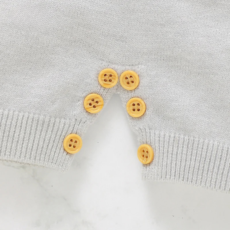 Baby romper with sailor theme – knitted sleeve one-piece