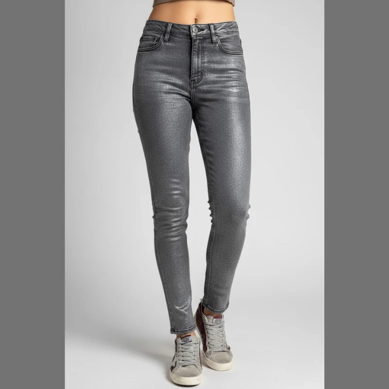 Women's High-Waist Sculpting Straight-Leg Pants – Stretch Fit Body Shaping Denim