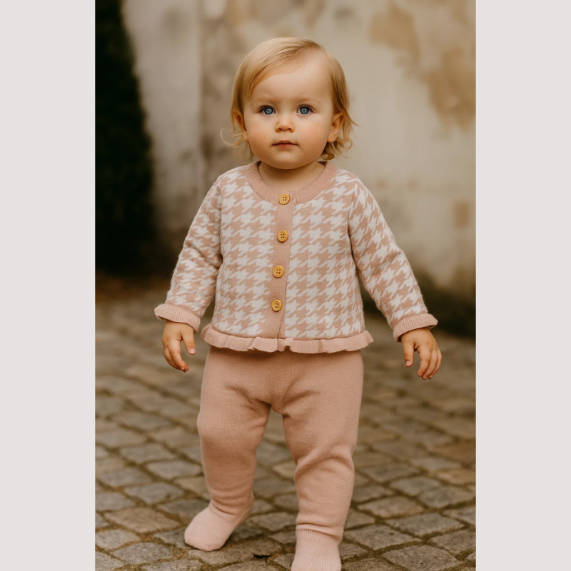 Boutique Baby knitted jumpsuit - Soft, comfortable and stylish for little girls