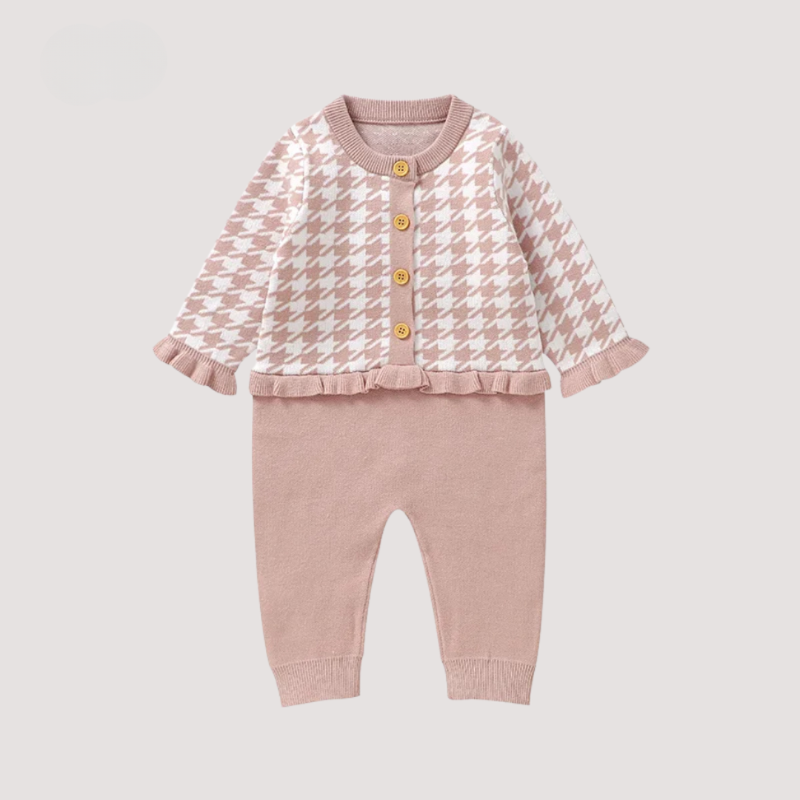 Boutique Baby knitted jumpsuit - Soft, comfortable and stylish for little girls