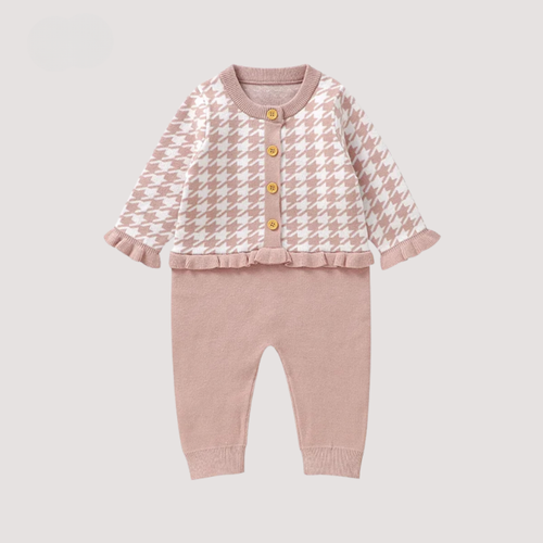 Boutique Baby knitted jumpsuit - Soft, comfortable and stylish for little girls
