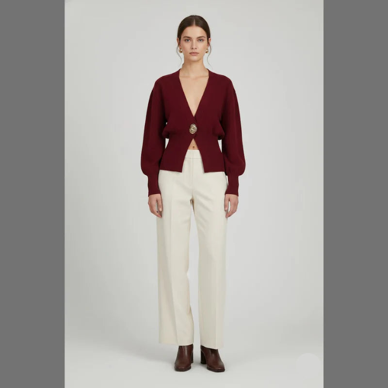 Women’s Soft Knit Button Cardigan – Lightweight Sweater Jacket for Casual & Office Style