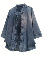 Sienna | Oversized Denim Jacket – Relaxed Fit Button-Up Streetwear Coat