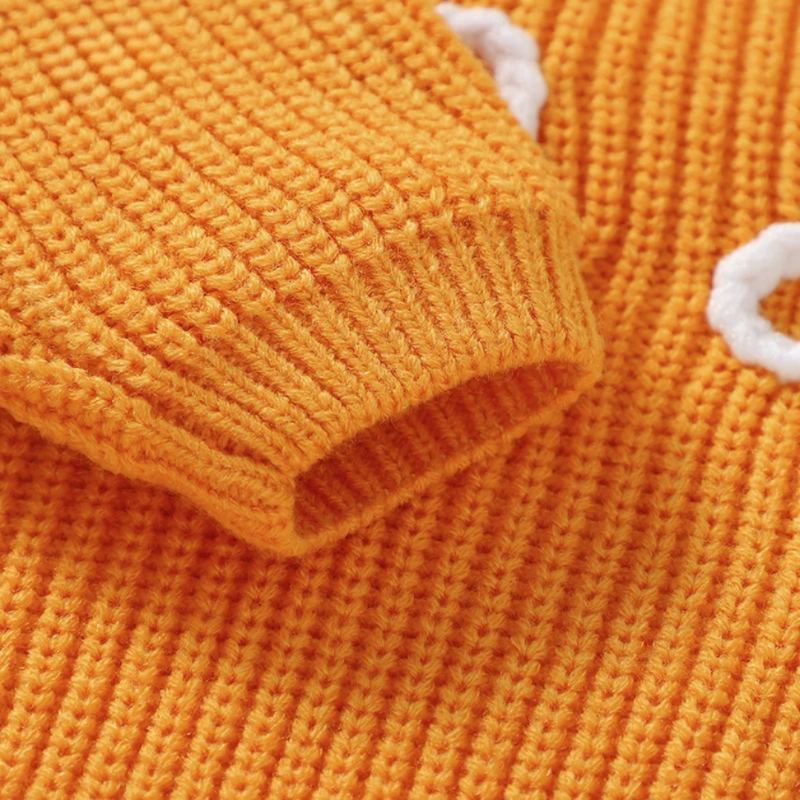 Soft handmade crocheted baby coat - cute warm sweater for girls