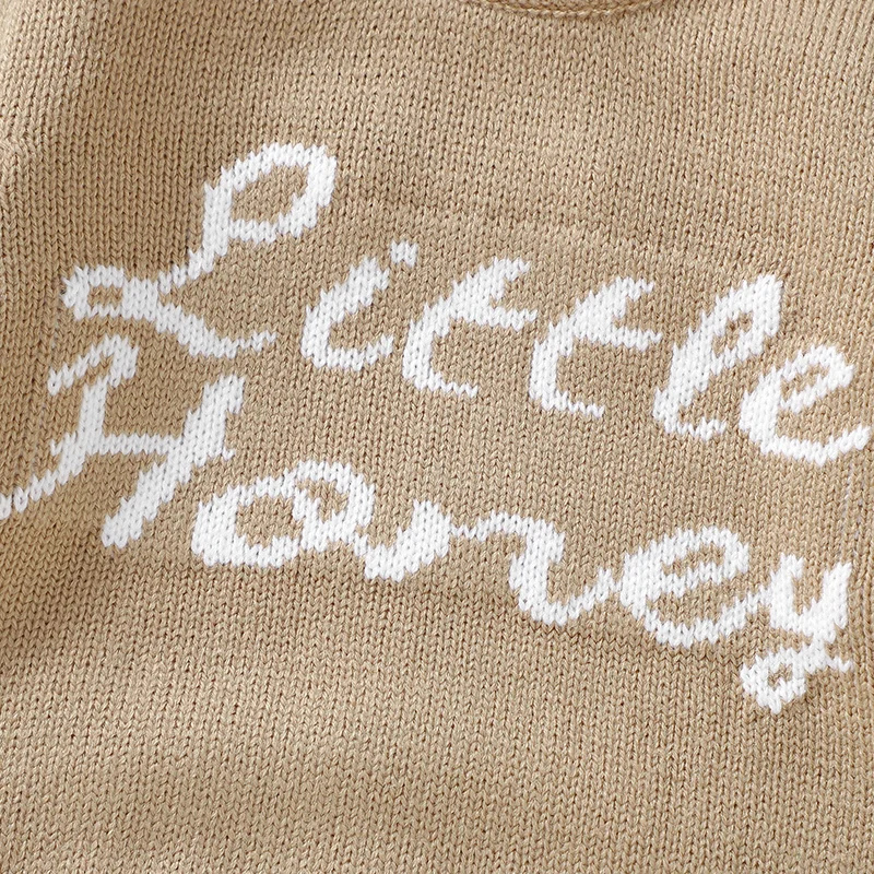 Baby’s Hand-Knit Embroidered Romper – Soft & Cozy Newborn Jumpsuit