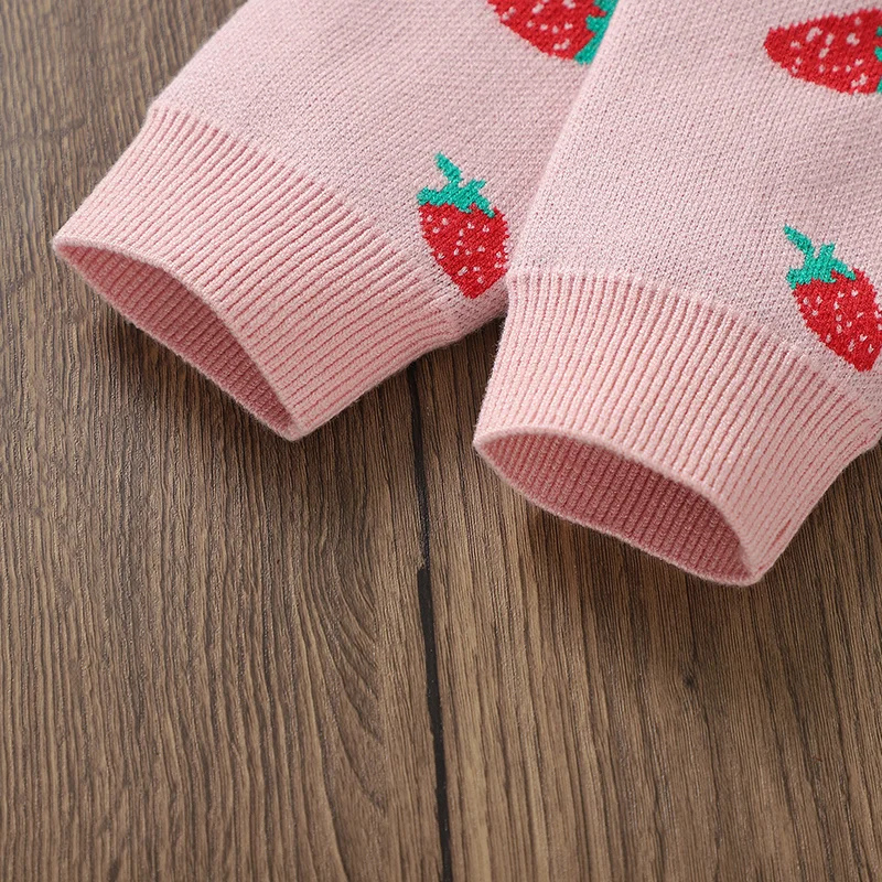 Kids’ Strawberry Knit Cardigan – Adorable Cozy Sweater for Everyday Play
