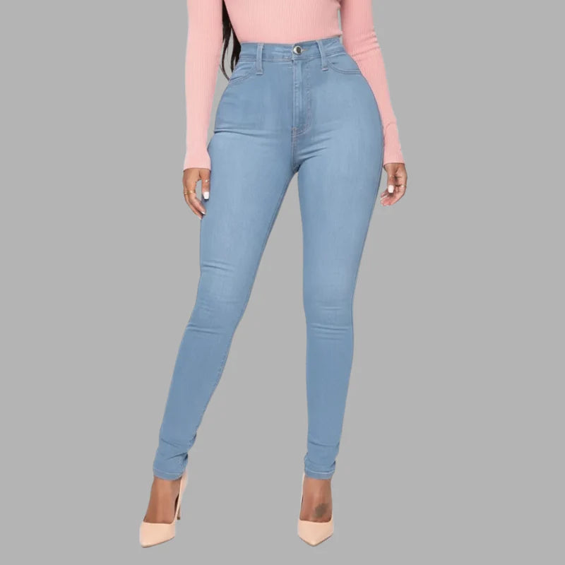 Women’s High Waist Stretch Jeggings – Sculpting Slim Fit Denim Leggings with Soft Comfort & Modern Everyday Style