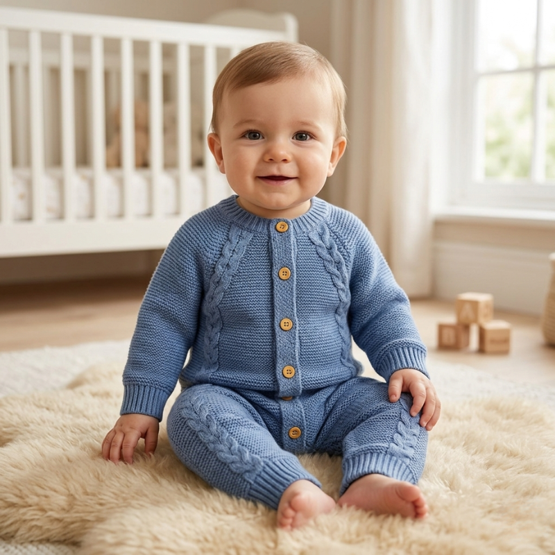 Unisex Baby Romper Jumpsuit – Soft, Cozy Newborn Outfit