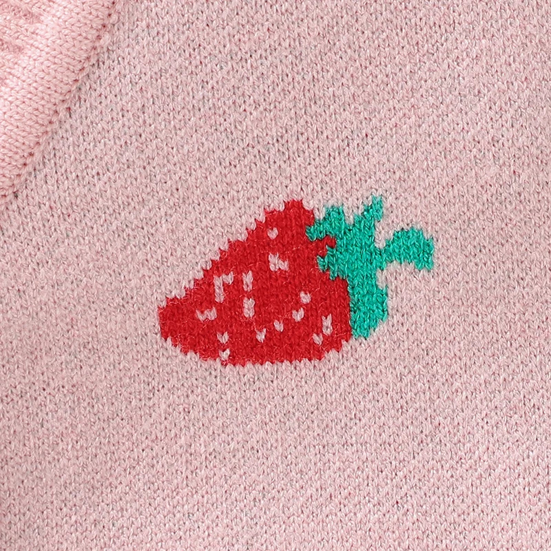 Kids’ Strawberry Knit Cardigan – Adorable Cozy Sweater for Everyday Play