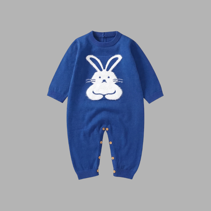 Cozy Infant Winter Sweater Overalls – Warm Knitted Outfit for Baby Boys & Girls