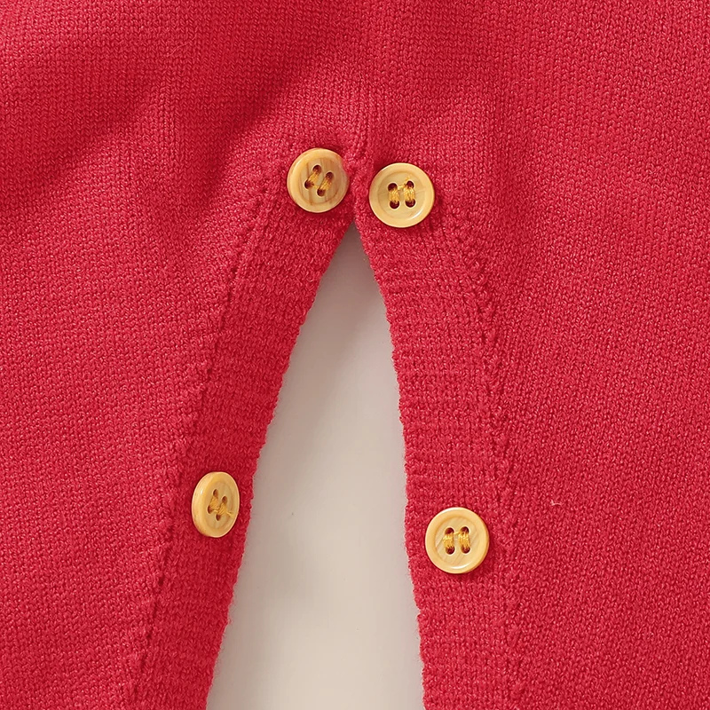Cozy Infant Winter Sweater Overalls – Warm Knitted Outfit for Baby Boys & Girls
