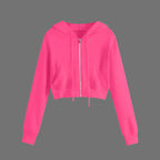 Audrey | Trendy Cropped Hoodie – Cozy Streetwear Pullover for Chic Cold-Weather Looks