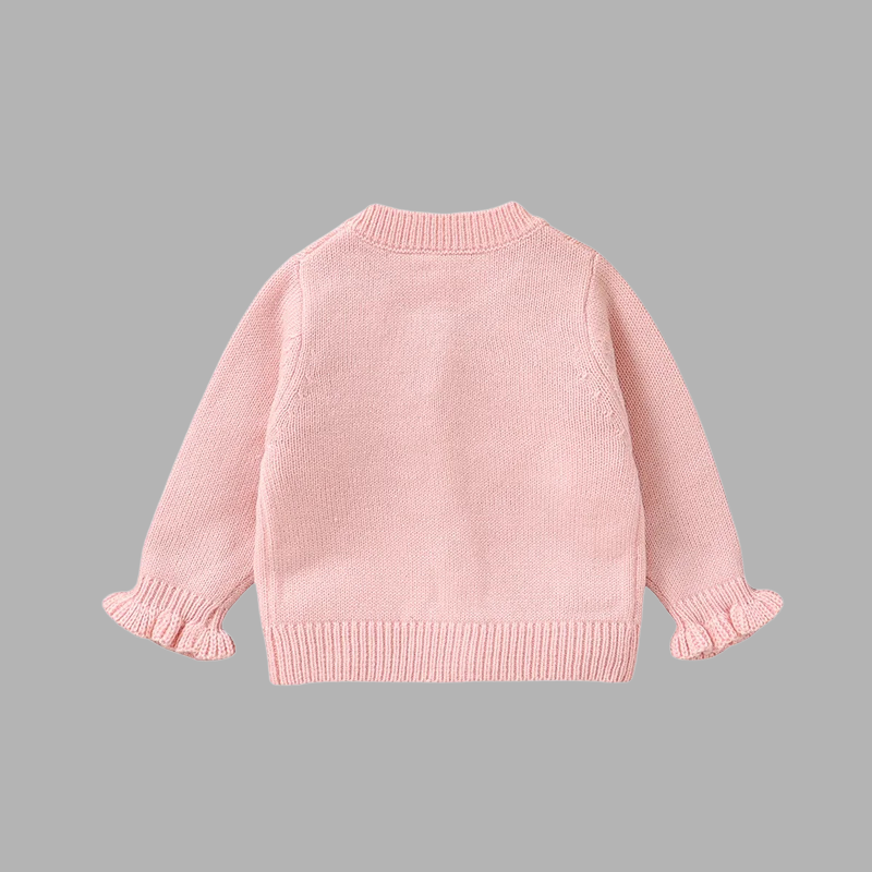 Adorable Baby Girl Bow Knit Cardigan – Cozy & Stylish Sweater