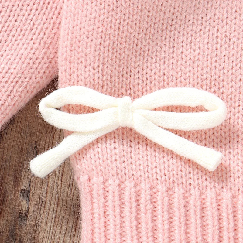 Adorable Baby Girl Bow Knit Cardigan – Cozy & Stylish Sweater