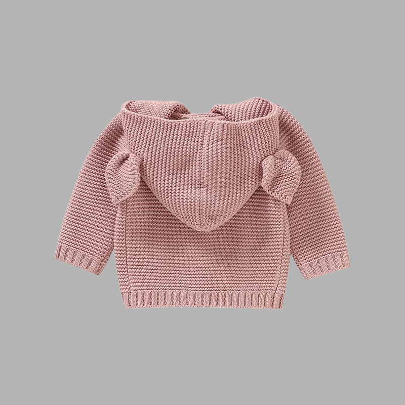 Adorable Baby Hoodie Cardigan – Cozy Sweater with Cute Animal Ears