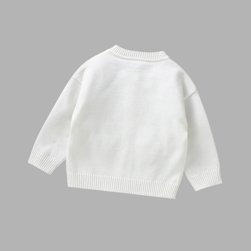 Handmade Baby Knit Cardigan – Adorable Grapes Pattern Sweater