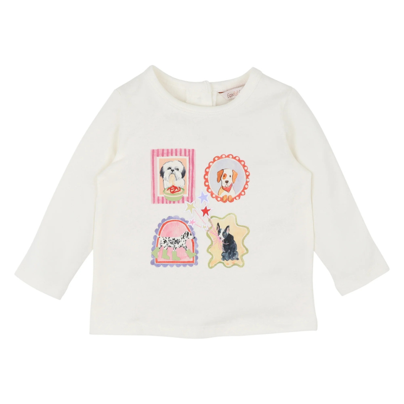 Holiday Adventure Organic Long Sleeve Children’s Tee – Cozy Warm Cream Essential