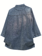 Sienna | Oversized Denim Jacket – Relaxed Fit Button-Up Streetwear Coat
