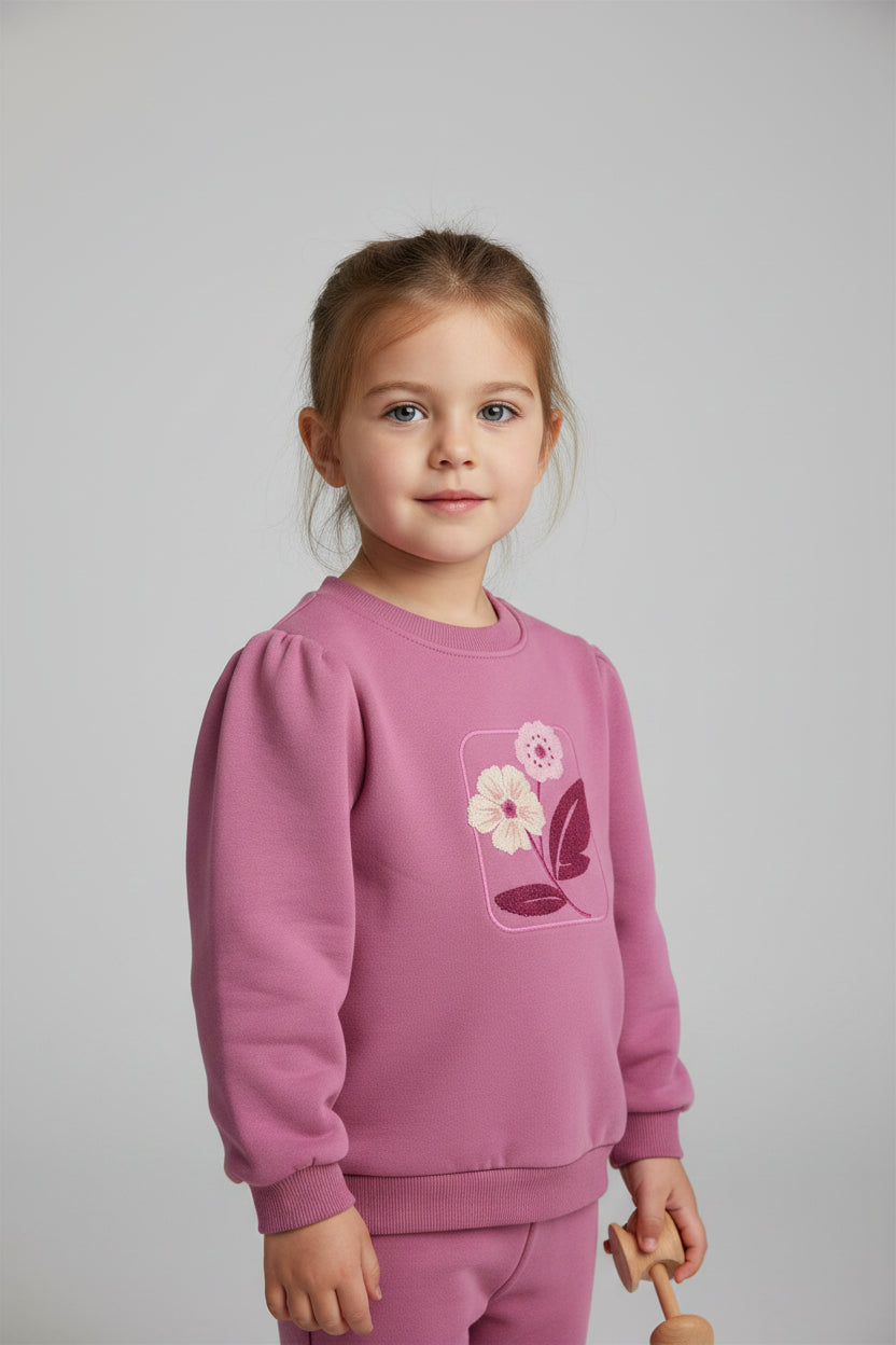 Bloom Inspired Print Crewneck Sweatshirt – Soft Comfort Lounge & Streetwear Top