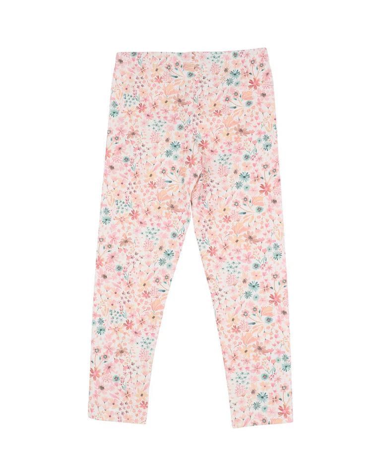 Botanical Print High-Waisted Leggings – Comfortable Organic Feel Workout & Casual Wear