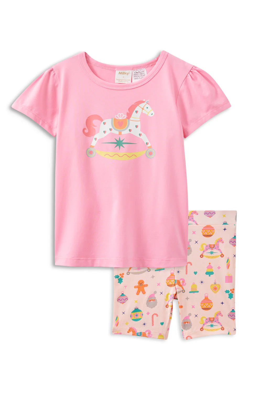 Cozy Kids Pajama Set – Rocking Horse Print Sleepwear