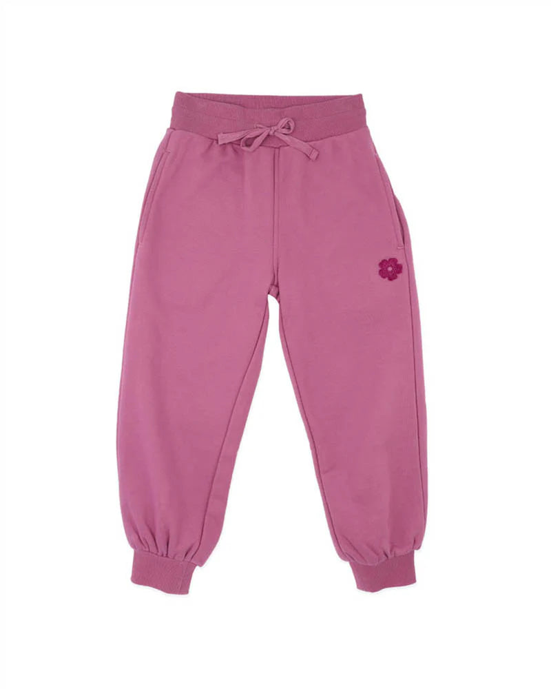 Flower Inspired Athleisure Track Pants – Relaxed Fit Street Style Bottoms