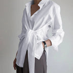 Aria | Button-Front Long Sleeve Blouse – Effortlessly Chic Top with Timeless Everyday Style