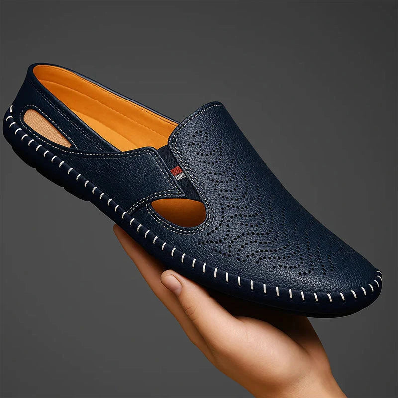 Kaia | Breeze Perforated Slip-Ons — Breathable Cutout Design with Flexible Comfort Sole
