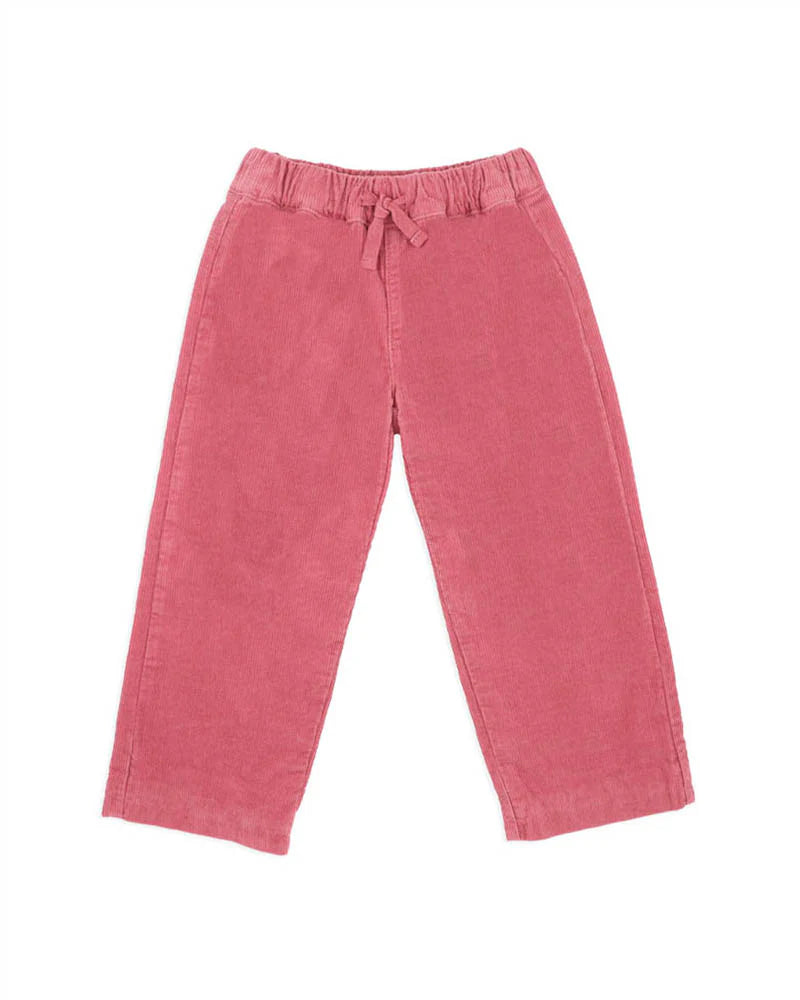 Kids Minimalist Cord Pants – Pull-On Comfort Fit Everyday Wear Bottoms