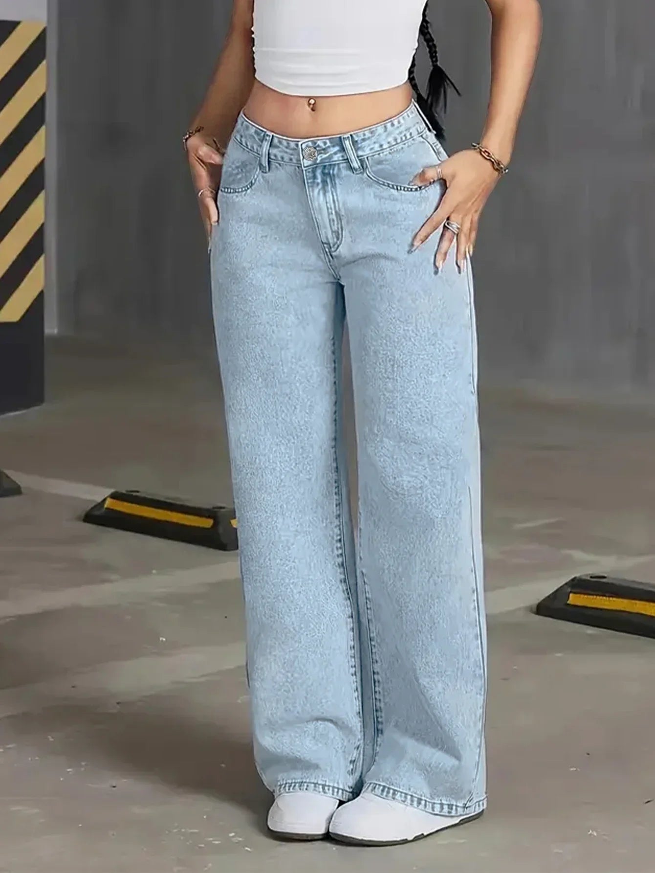 Mirabelle | High-Waisted Wide-Leg Denim Jeans - Modern Vintage-Inspired Everyday Style
