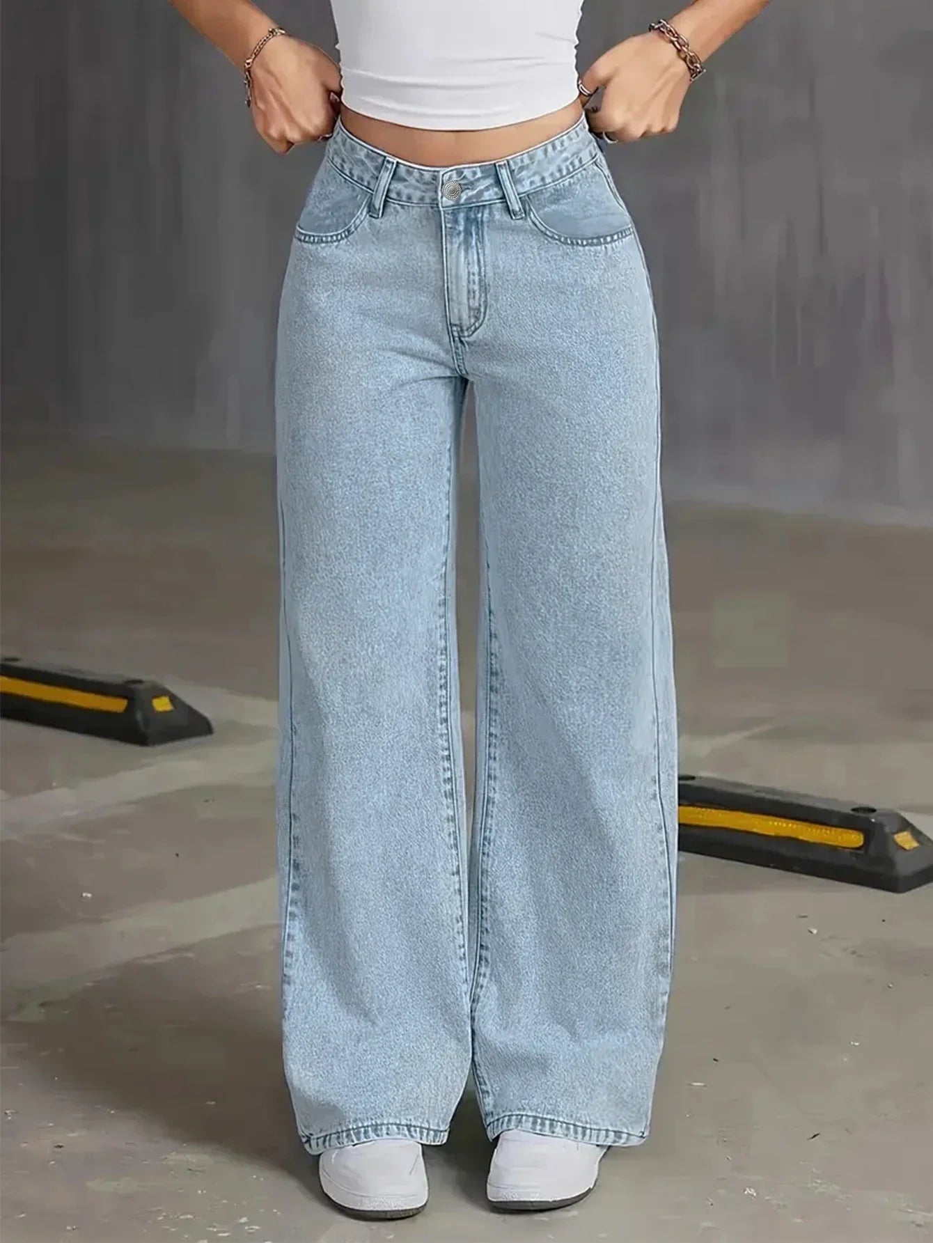 Mirabelle | High-Waisted Wide-Leg Denim Jeans - Modern Vintage-Inspired Everyday Style