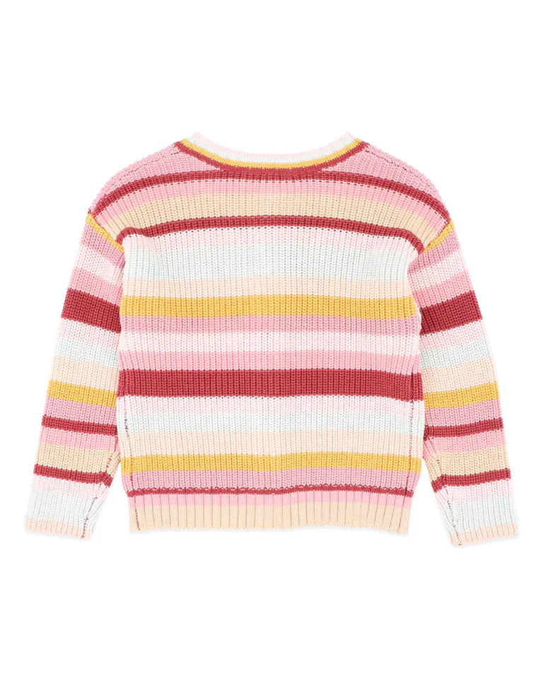 Modern Stripe Knit Kids Cardigan – Comfortable Everyday Casual Fashion Layer
